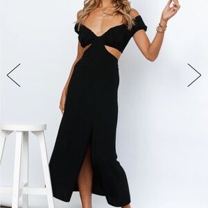 Hello Molly — IN YOUR EYES MAXI DRESS BLACK